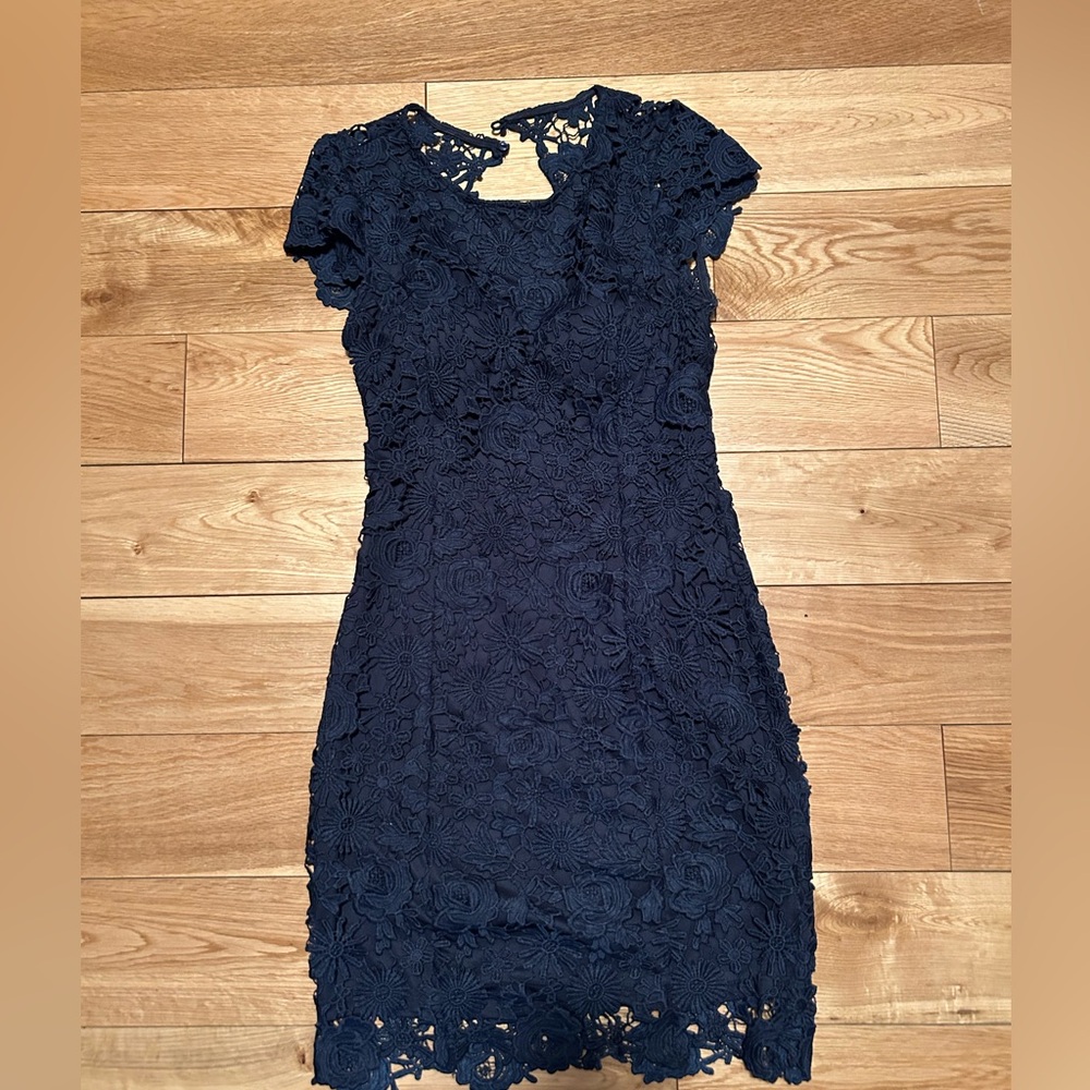 Backless dress lace Work once